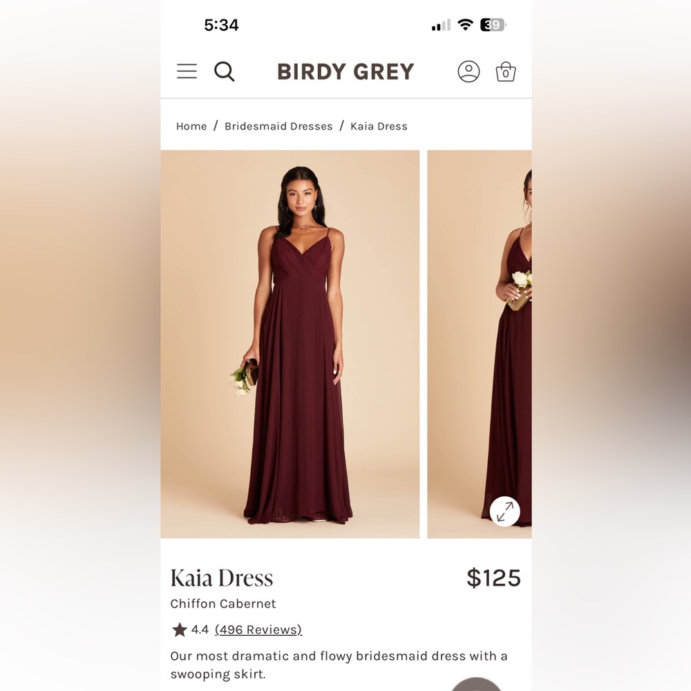 Birdy Grey Kaia Cabernet Dress